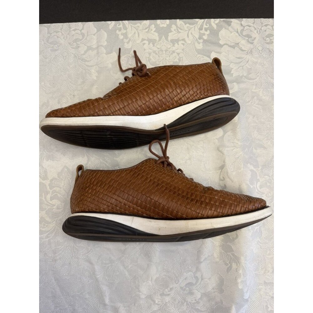Cole Haan 9.5M Grand Evolution Woven Oxford In‎ Brown Leather Comfort Shoe - Picture 10 of 13